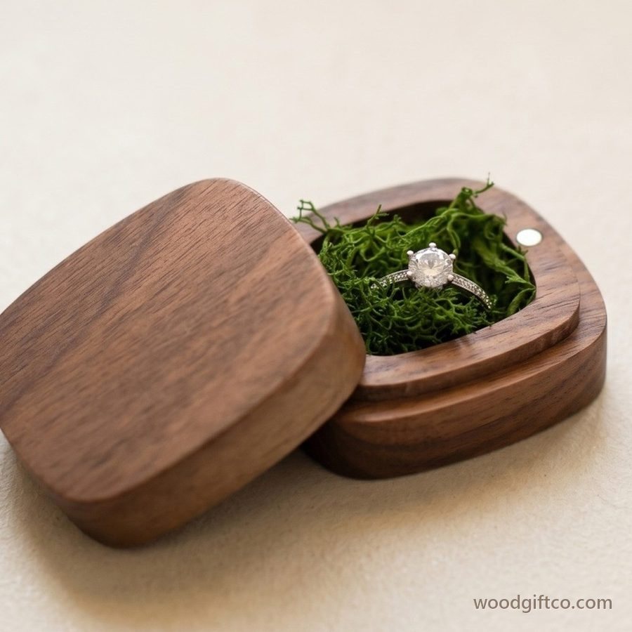 Walnut desk accessory