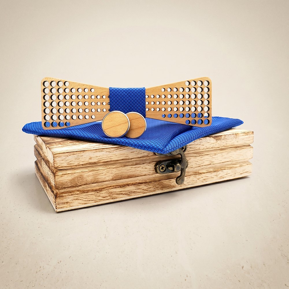 M425 M425  Dot Grid Cutout Bow Tie Set, Maple — colour C3