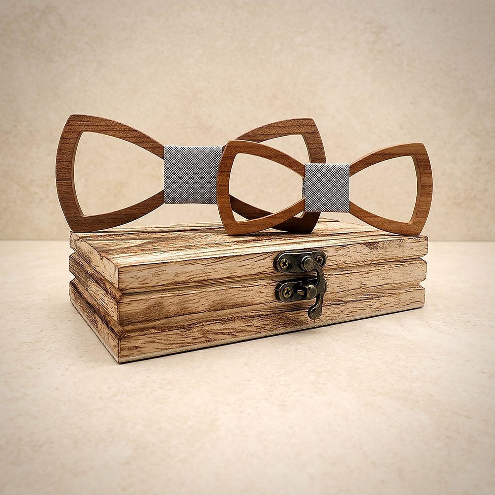 M430 M430  Father & Son Bow Tie Set, Walnut — colour C1