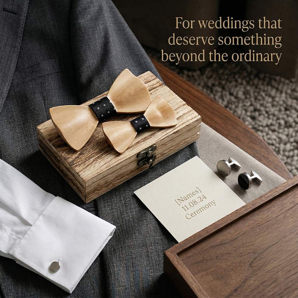 M439 M439  Father & Son Bow Tie Set, Maple — view 10