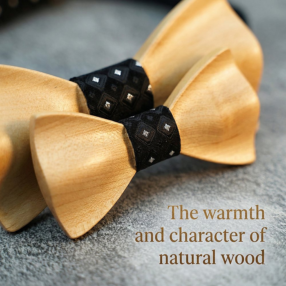 M439 M439  Father & Son Bow Tie Set, Maple — view 5
