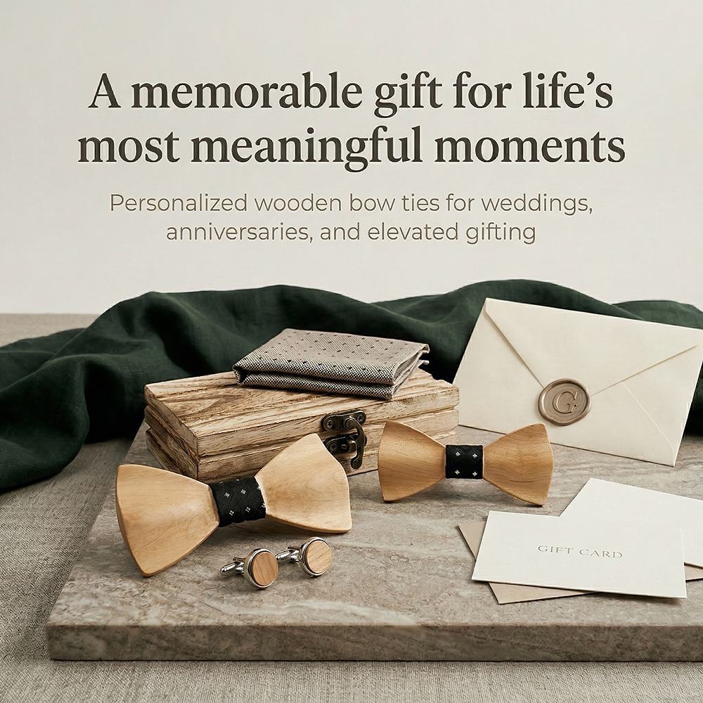 M439 M439  Father & Son Bow Tie Set, Maple — view 6