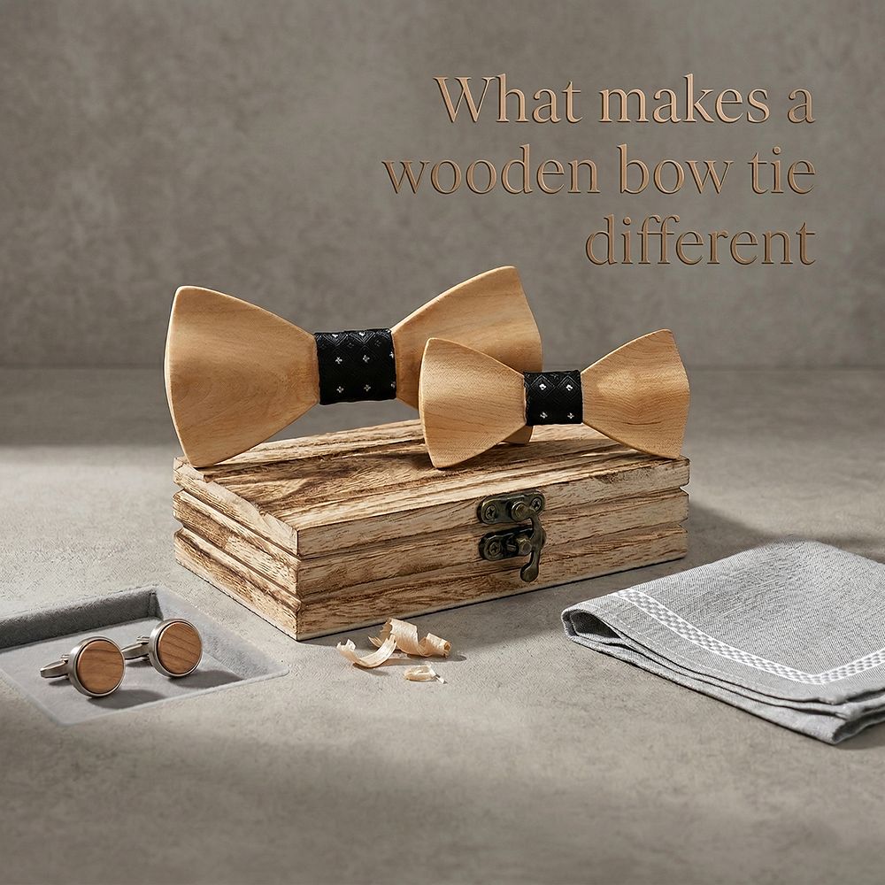 M439 M439  Father & Son Bow Tie Set, Maple — view 7