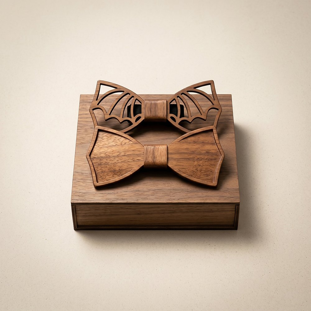 M440 M440  Botanical Leaf Cutout Bow Tie Set, Maple — colour C1