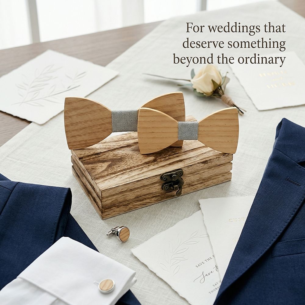 M441 M441  Father & Son Bow Tie Set, Maple — view 10