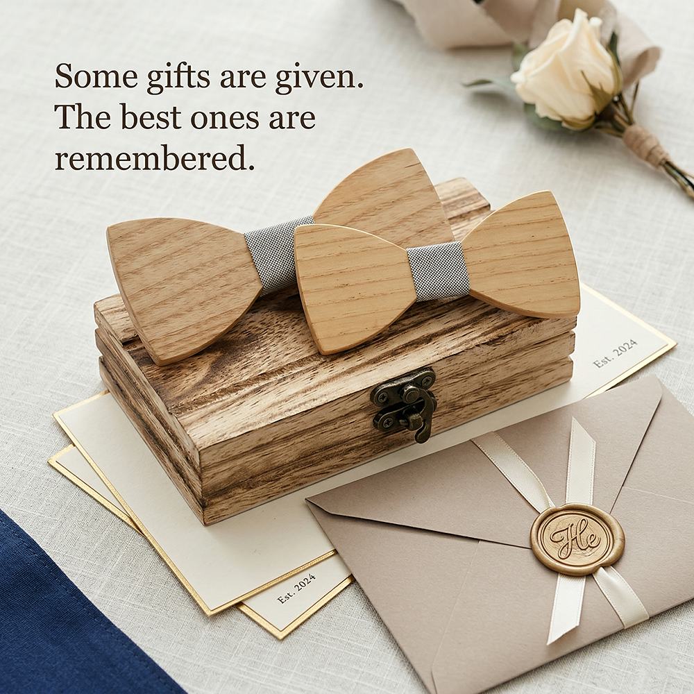 M441 M441  Father & Son Bow Tie Set, Maple — view 6
