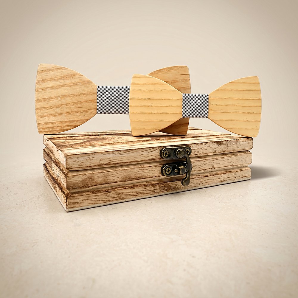 M441 M441  Father & Son Bow Tie Set, Maple — colour C6