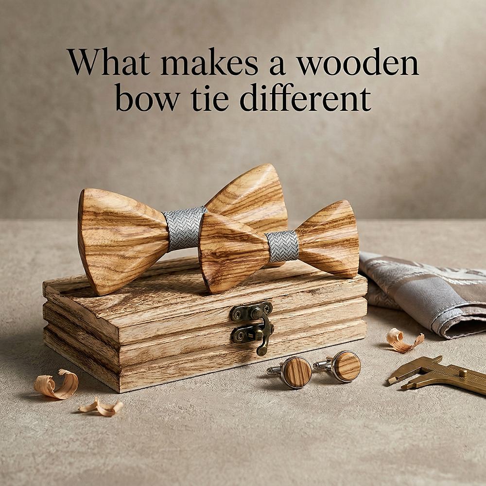M443  Father & Son Bow Tie Set, Zebrawood