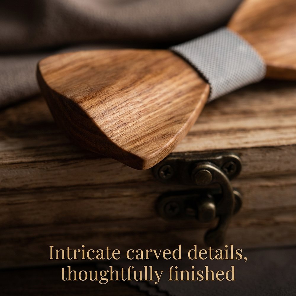 M444 M444  Father & Son Bow Tie Set, Zebrawood — view 3