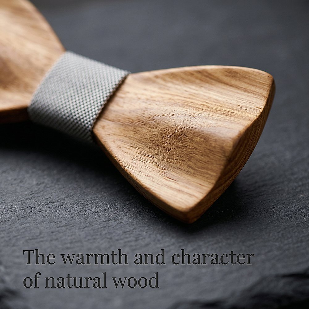M444 M444  Father & Son Bow Tie Set, Zebrawood — view 5