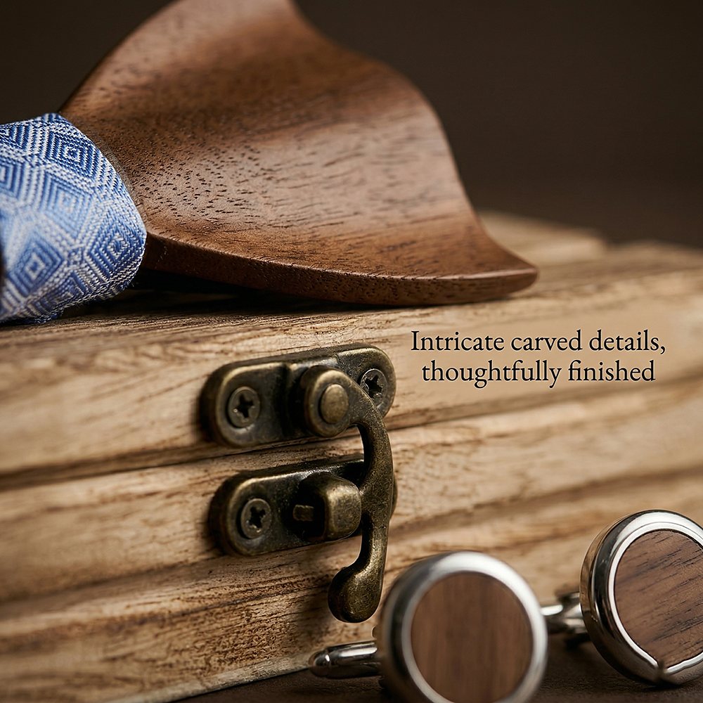 M450 M450  Father & Son Bow Tie Set, Walnut — view 3