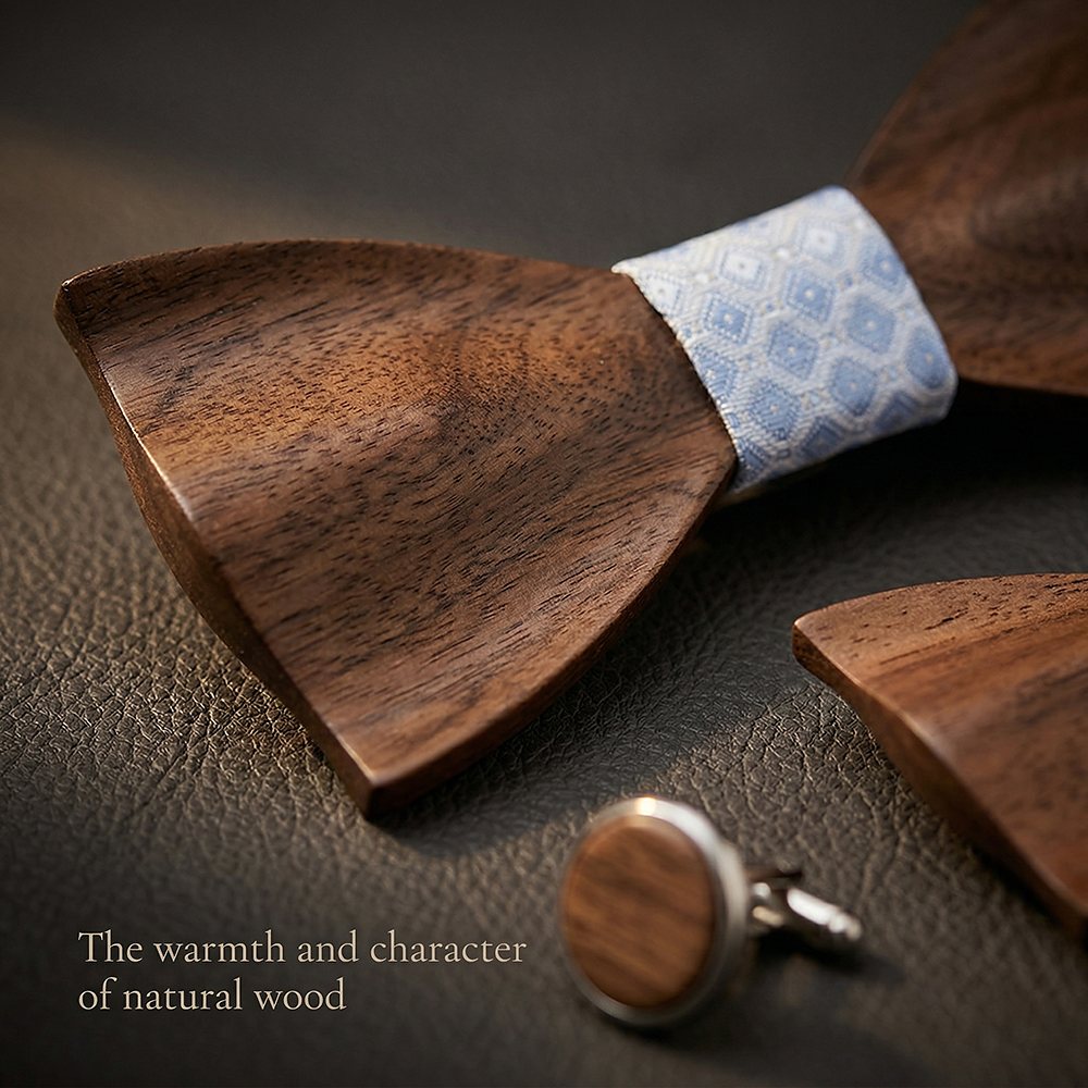 M450 M450  Father & Son Bow Tie Set, Walnut — view 5