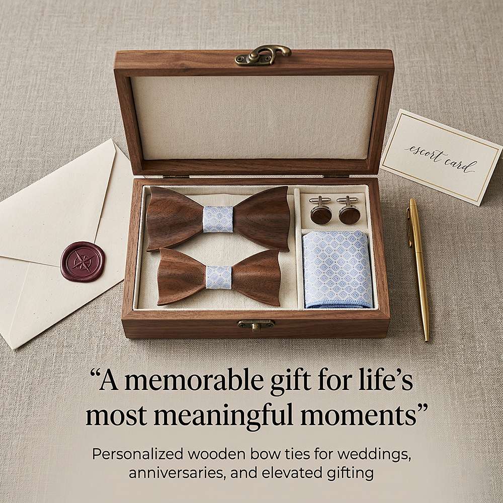 M450 M450  Father & Son Bow Tie Set, Walnut — view 6