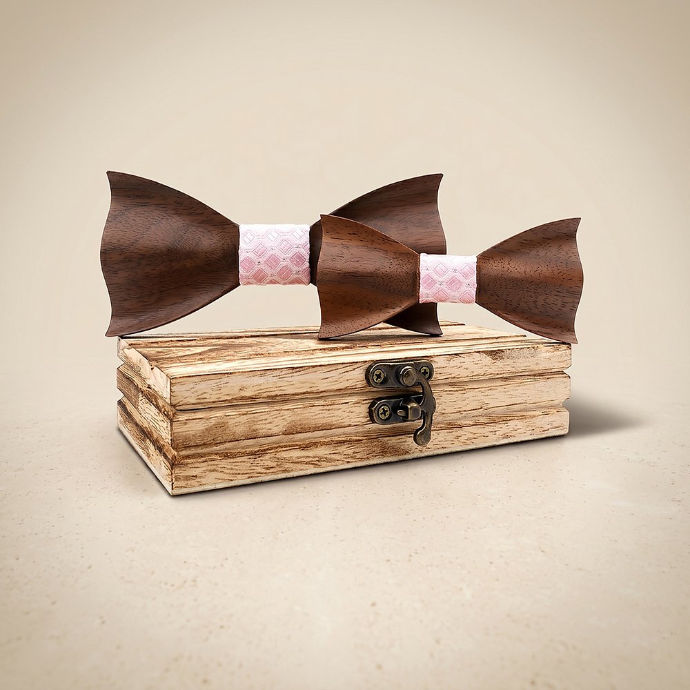 M450 M450  Father & Son Bow Tie Set, Walnut — colour C5