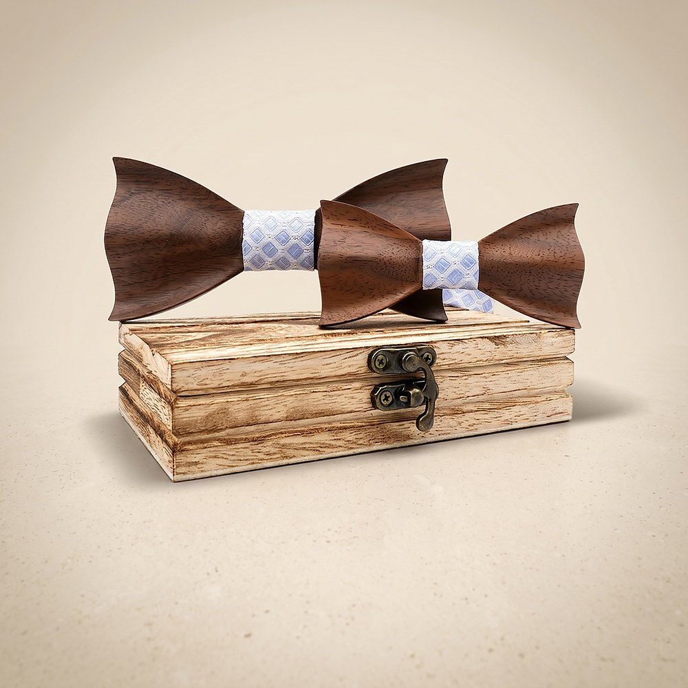 M450 M450  Father & Son Bow Tie Set, Walnut — colour C6