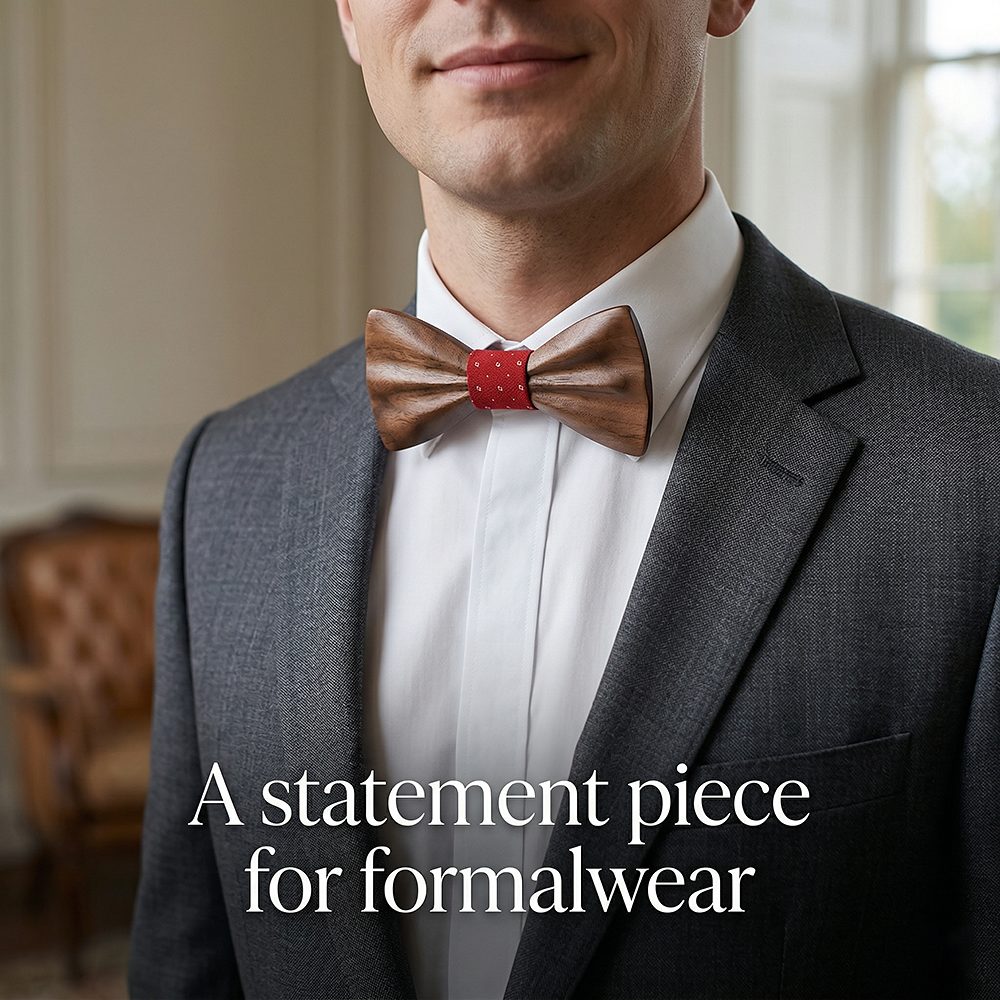M451 M451  Father & Son Bow Tie Set, Walnut — view 2