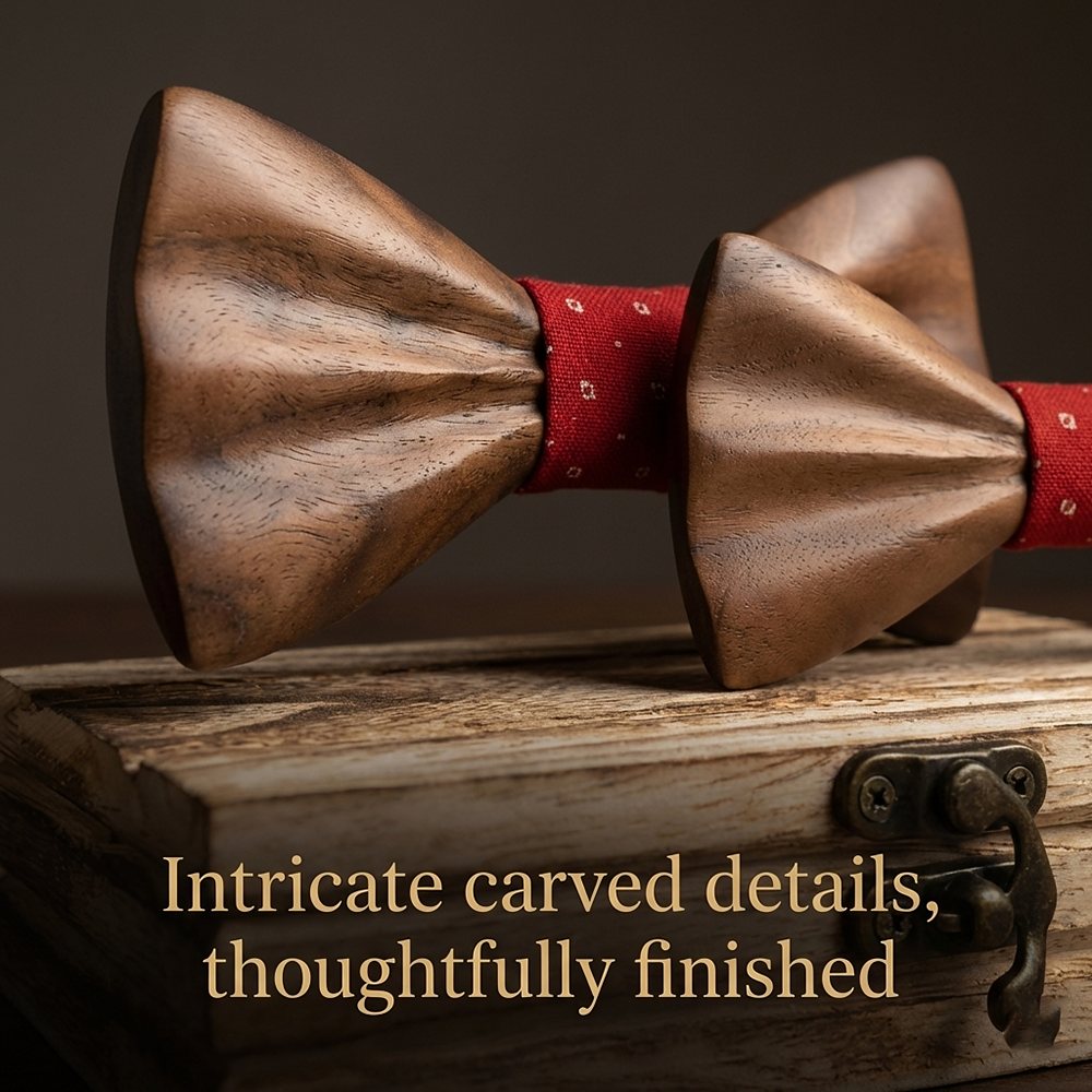 M451 M451  Father & Son Bow Tie Set, Walnut — view 3