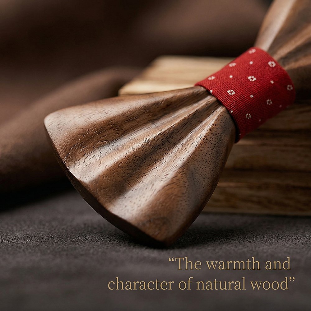 M451 M451  Father & Son Bow Tie Set, Walnut — view 5