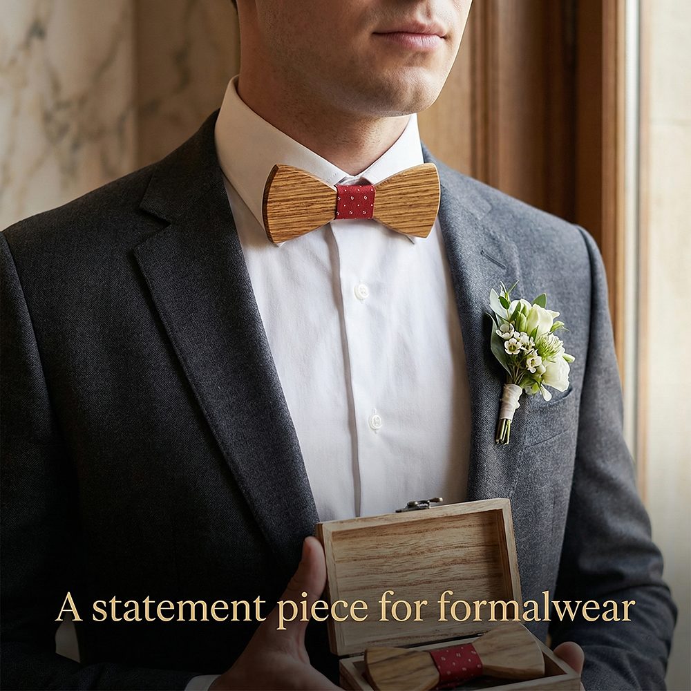 M453 M453  Father & Son Bow Tie Set, Zebrawood — view 2