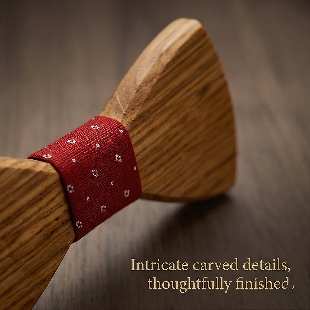 M453 M453  Father & Son Bow Tie Set, Zebrawood — view 3