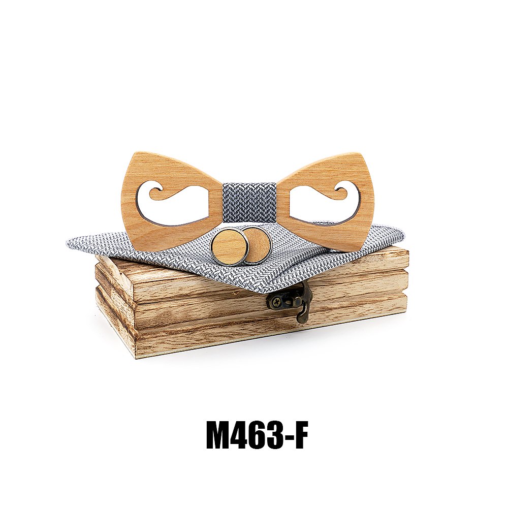 M463 M463  Mustache Cutout Bow Tie Set, Maple — colour F