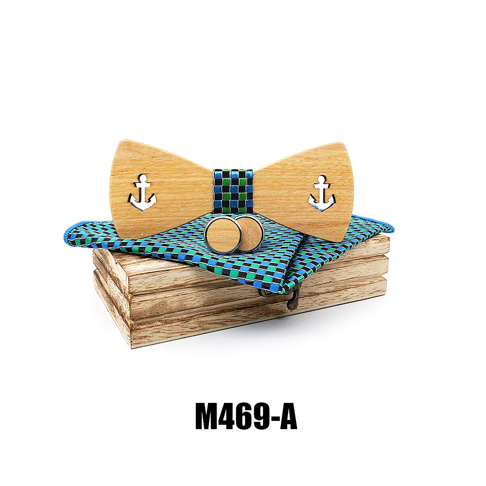 M469 M469  Anchor Cutout Bow Tie Set, Maple — colour A