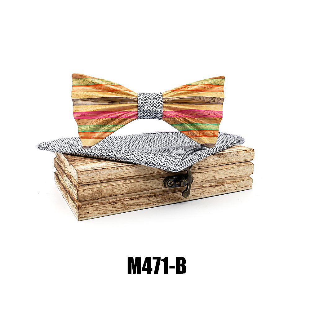 M471 M471  Rainbow Stripe Bow Tie Set — view 2