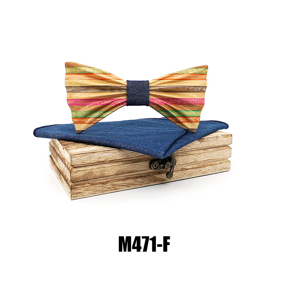 M471 M471  Rainbow Stripe Bow Tie Set — view 6