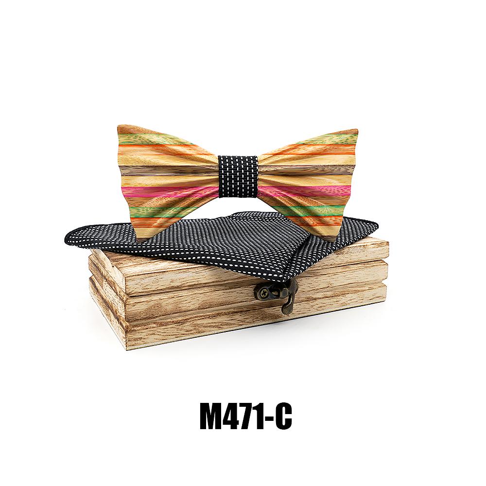 M471 M471  Rainbow Stripe Bow Tie Set — colour C