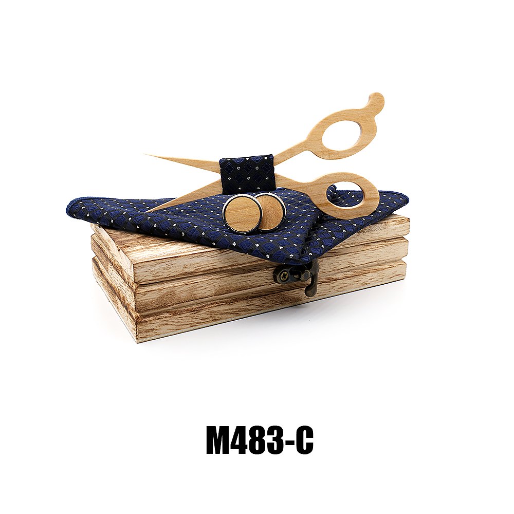 M483 M483  Scissors Design Bow Tie Set, Maple — colour C