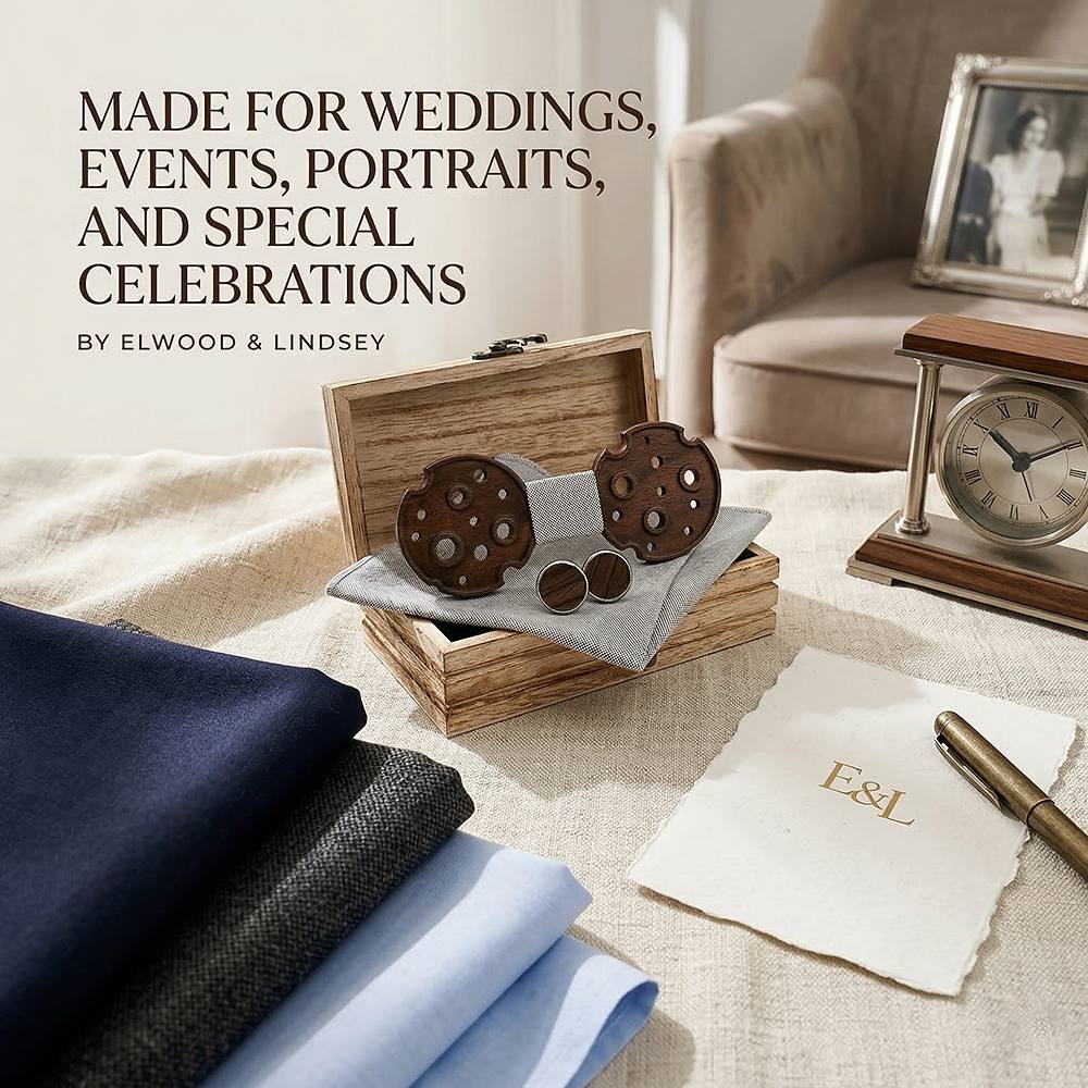M485 M485  Camera Reel Cutout Bow Tie Set, Walnut — view 3