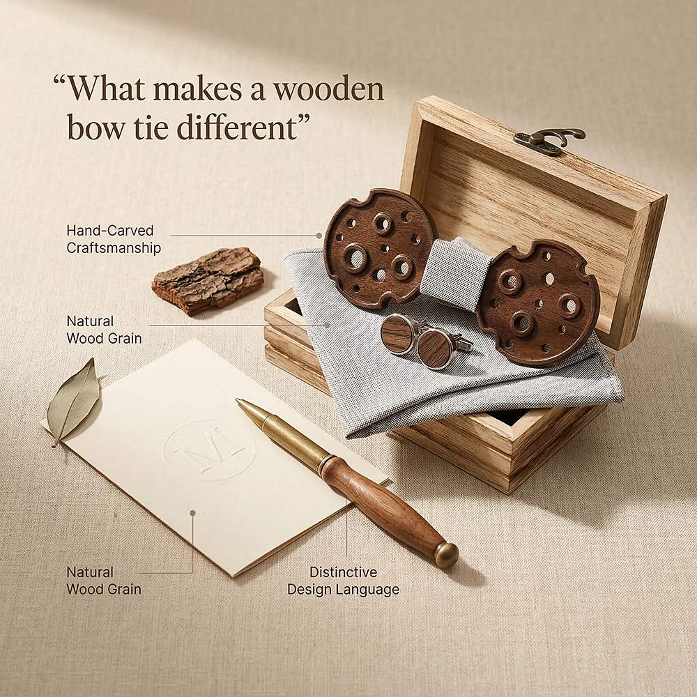 M485 M485  Camera Reel Cutout Bow Tie Set, Walnut — view 7