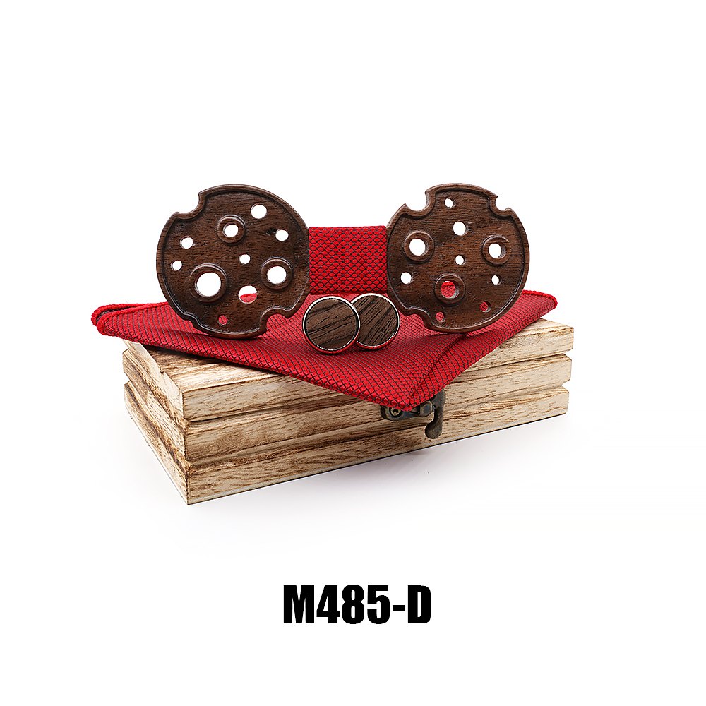 M485 M485  Camera Reel Cutout Bow Tie Set, Walnut — colour D