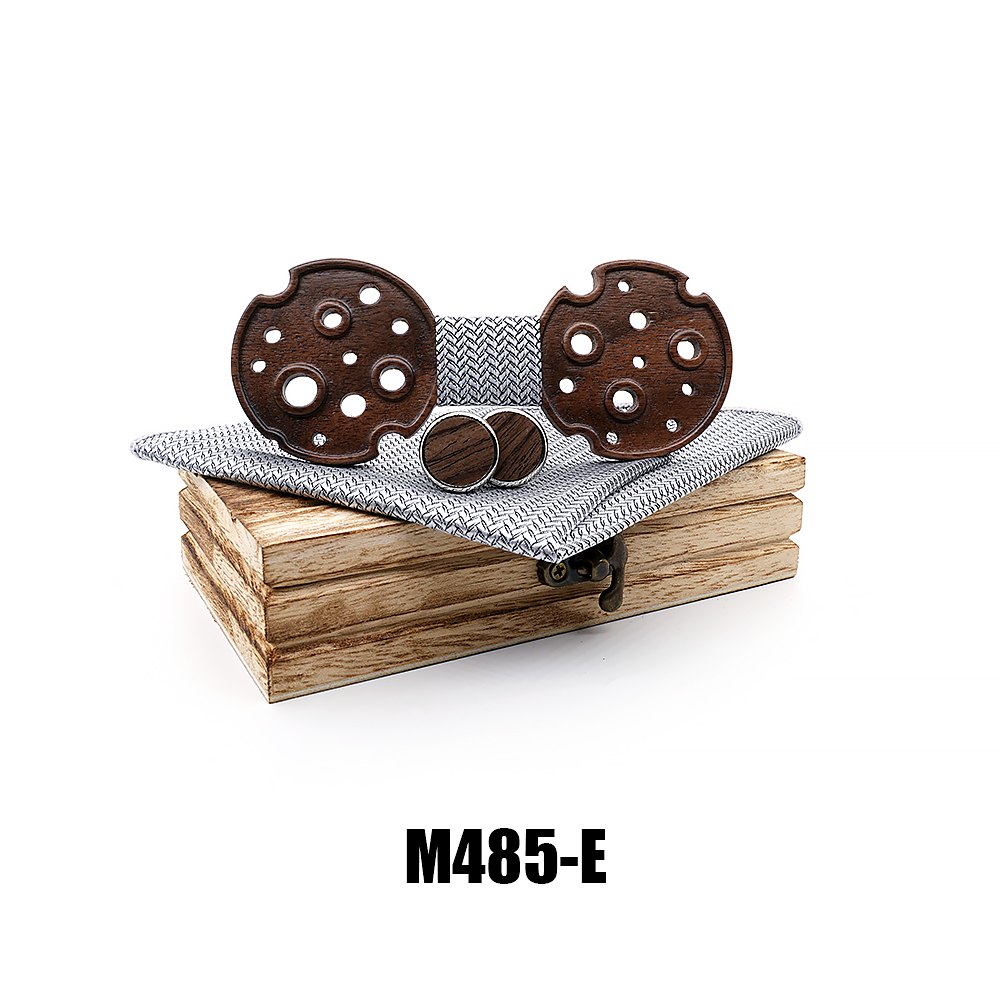 M485 M485  Camera Reel Cutout Bow Tie Set, Walnut — colour E