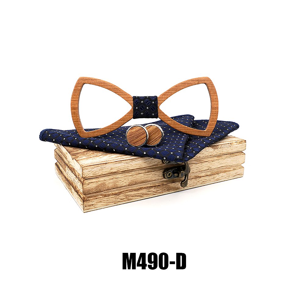 M490 M490  Open Frame Bow Tie Set, Beech — view 4