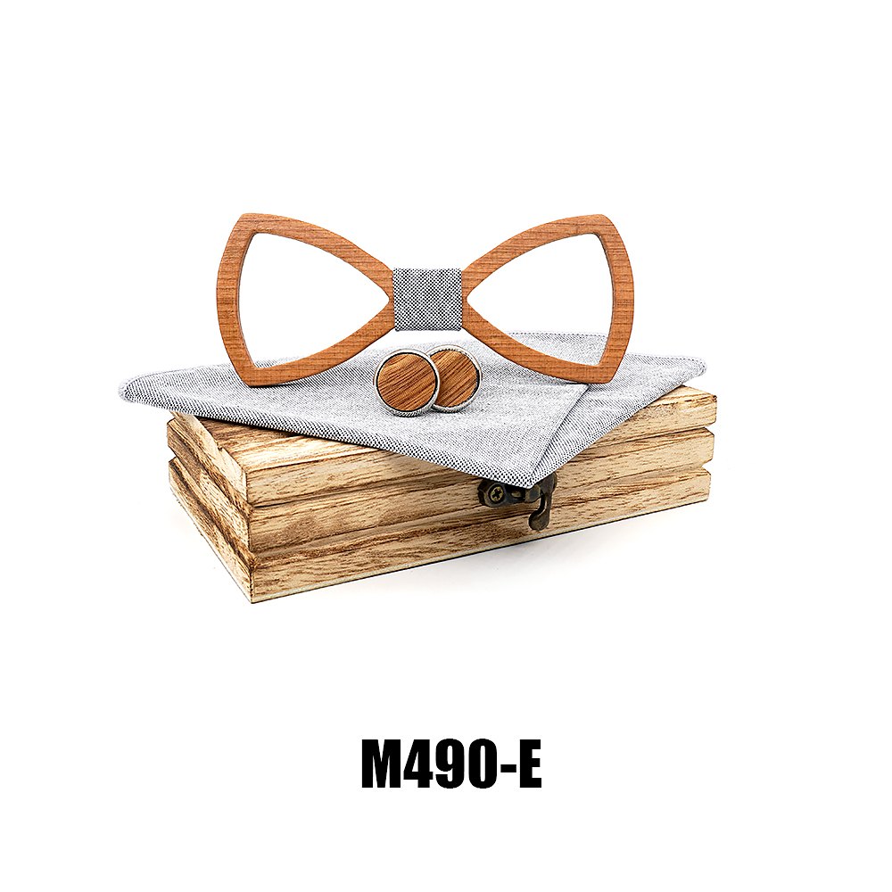 M490 M490  Open Frame Bow Tie Set, Beech — view 5