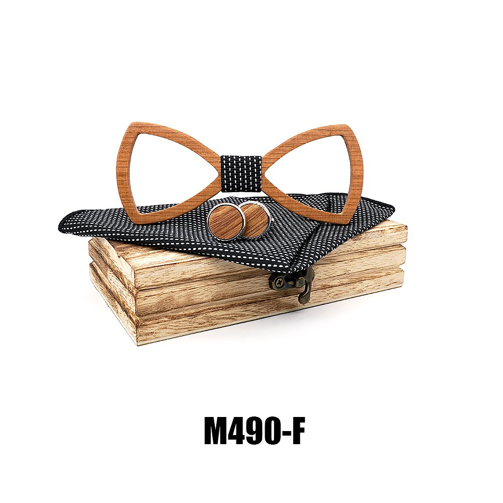 M490 M490  Open Frame Bow Tie Set, Beech — view 6