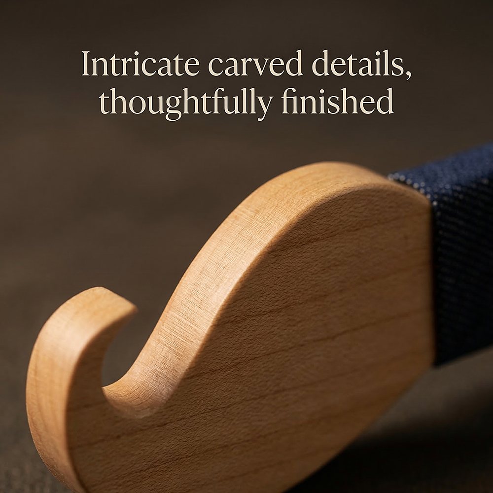 M491 M491  Full Mustache Shape Bow Tie Set, Maple — view 2