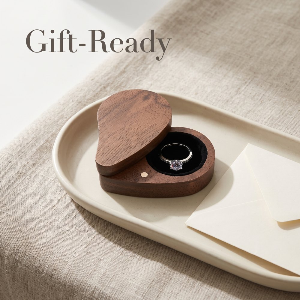 RB525 RB525  Heart Ring Box, Swivel Lid, Slim — view 7