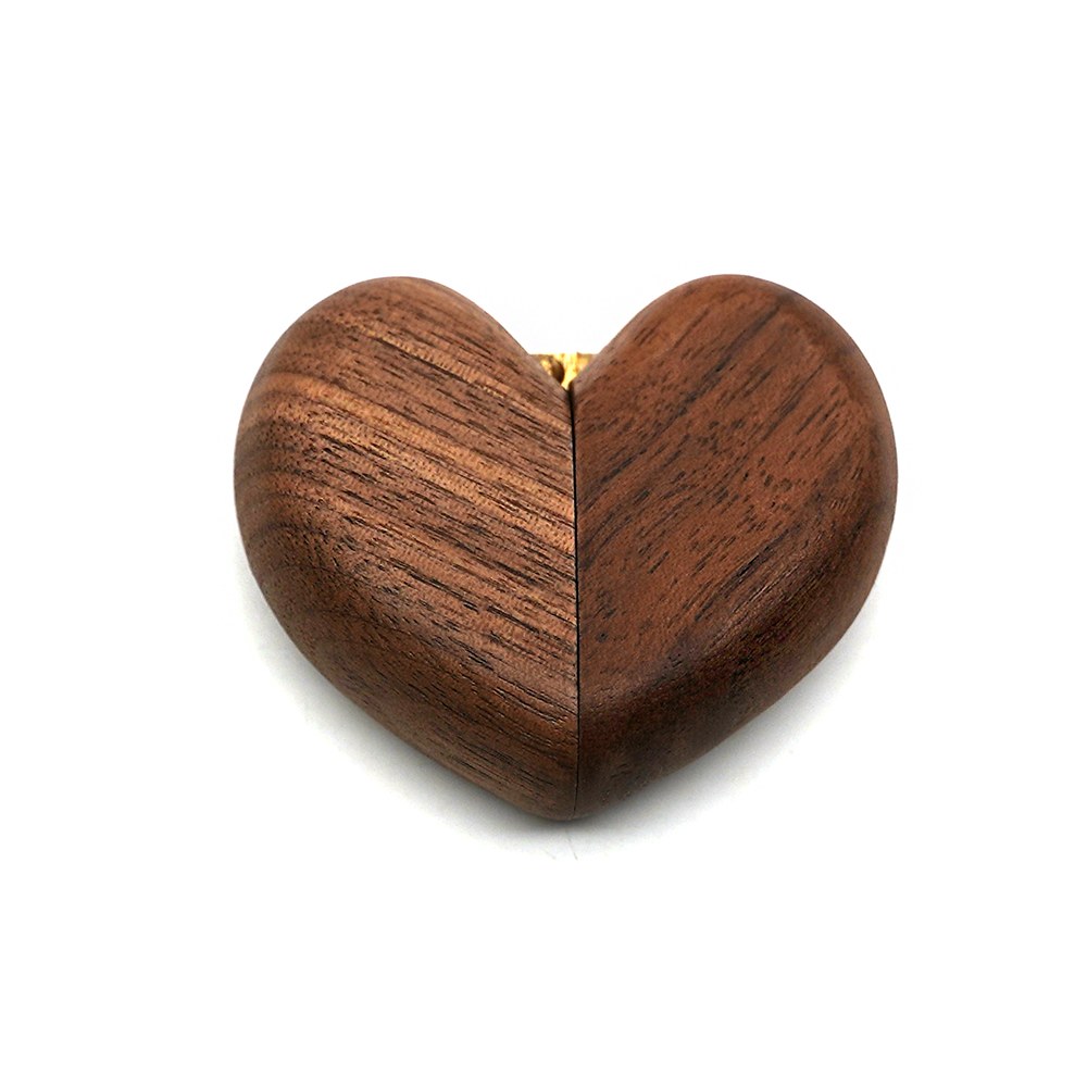 RB547 RB547  Heart Keepsake Box, Split-Lid, Twin Slot — view 4