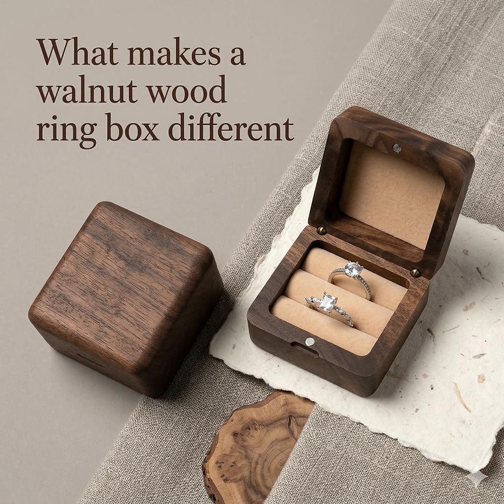 RB565 RB565  Bevelled Ring Box, Champagne Finish — view 6
