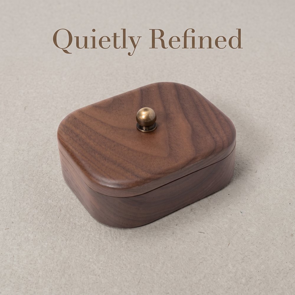 RB567 RB567  Dental Floss Storage Box, Walnut — view 5
