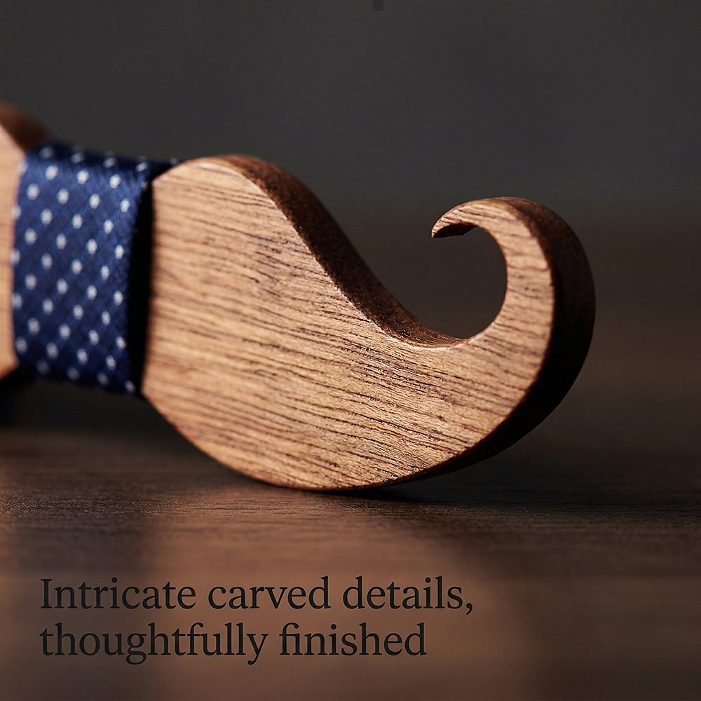 T209 T209  Floral Cutout Bow Tie Set, Maple — view 2