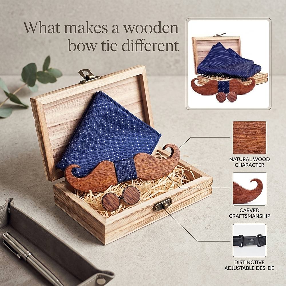 T209 T209  Floral Cutout Bow Tie Set, Maple — view 7