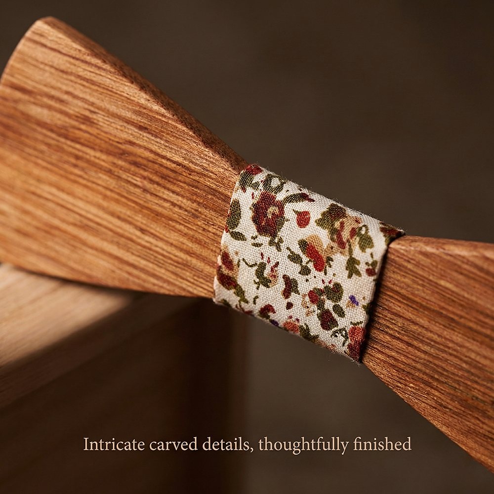 T260 T260  Grain Bow Tie Set, Zebrawood — view 2