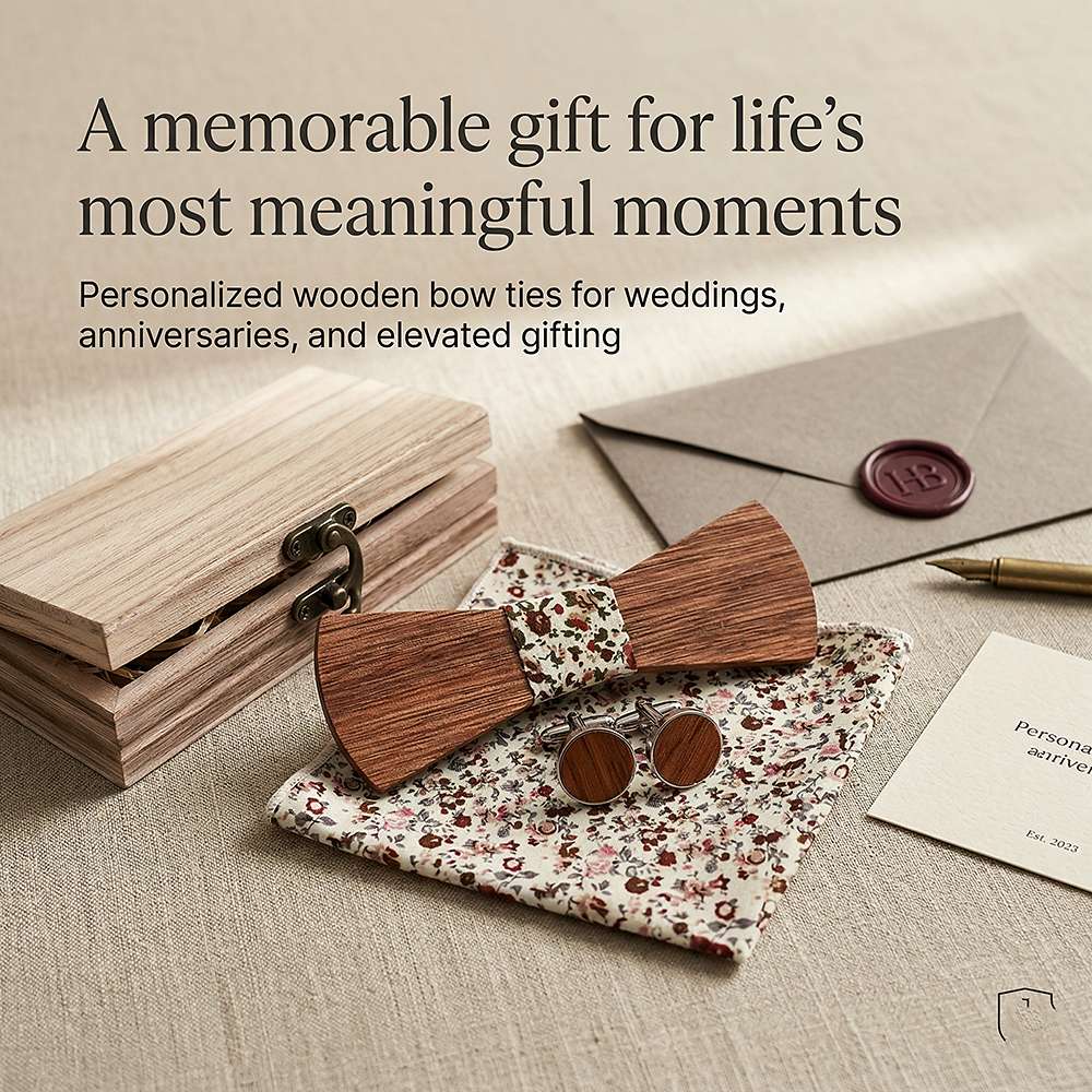T260 T260  Grain Bow Tie Set, Zebrawood — view 5