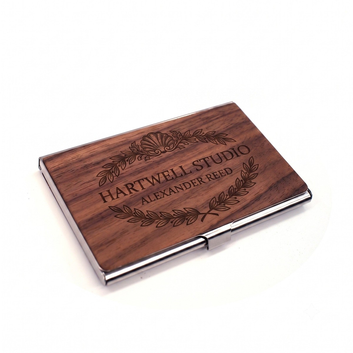 WGK-601 WGK-601  Business Card Case, Engraved Face — view 3